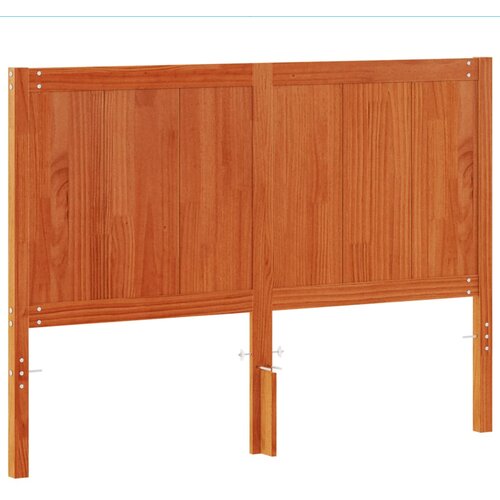Maison Chic vzglavna omarica - nočna omarica - posteljna omarica voščeno rjava 135 cm trdna borovina, (21713355) Cene