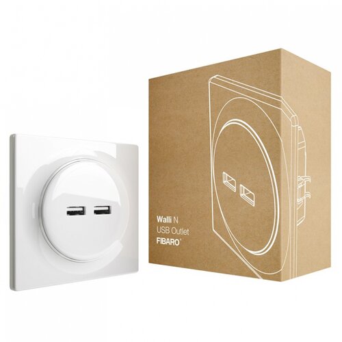 Fibaro walli n usb outlet FGWU-021, (20625856) Slike