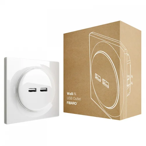 Fibaro Walli N USB Outlet FGWU-021, (20625856)