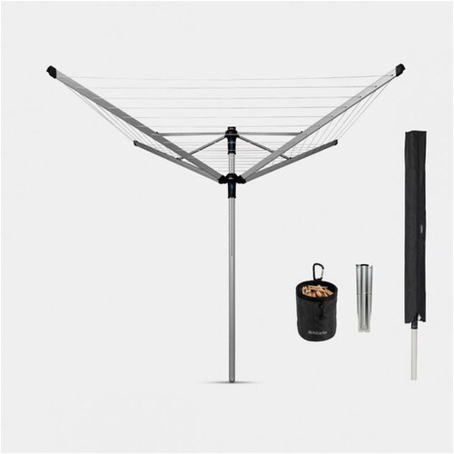Brabantia zunanji su&amp;scaron;ilnik perila Advanced Lift-O-Matic, 50 m, 100246, karbon sivo Slike