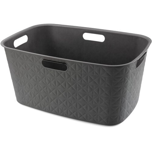 Curver Temno siv plastičen koš za perilo 45 l Softex – Cene