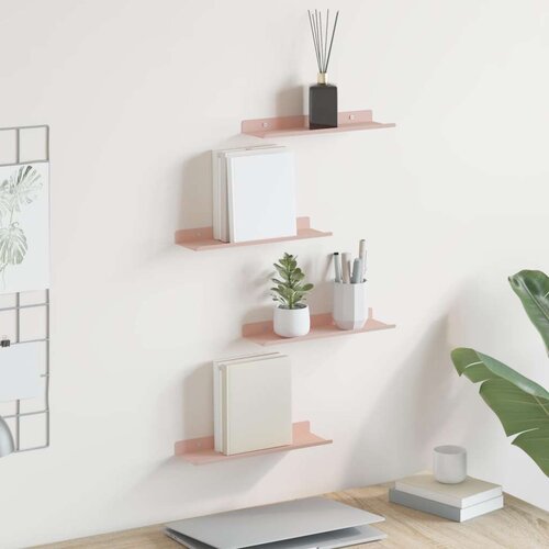  Polica na zidu s policom Zidne 4 pcs Ružičasta 30 x 9 x 2 5 cm - Ružičasta 30 x 9 cm 4 Cijene