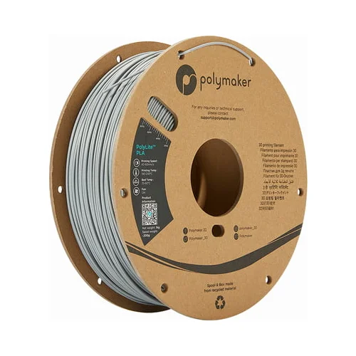 Polymaker PolyLite PLA - Grey - 2,85 mm / 3000 g