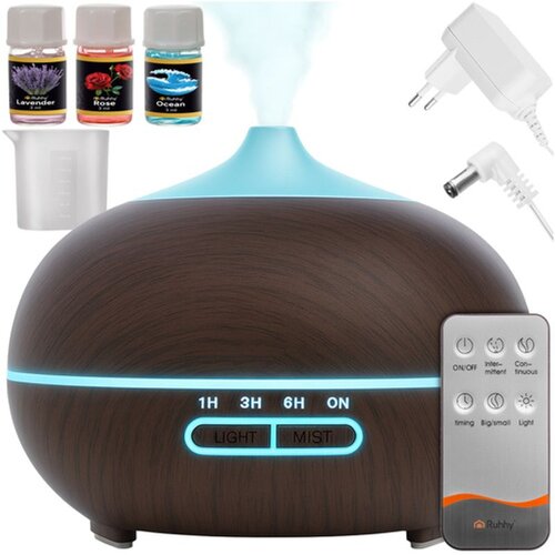 Ruhhy aroma difuzor i ionizator 400 ml s daljinskim i 3 ulja Cijene