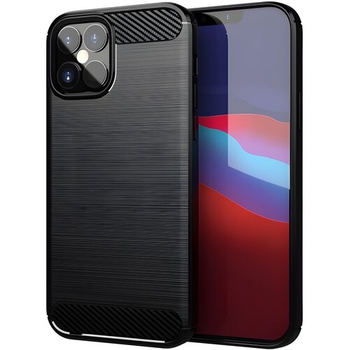 IZMAEL.eu Futrola Carbon Shield TPU za Apple iPhone 12 Pro Max - Crna Cene
