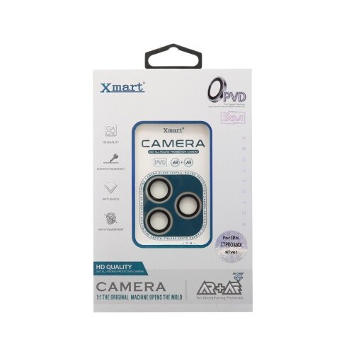  Folija za zastitu kamere x-mart pvd camera film za iphone 17 pro (6.3)/iphone 17 pro max (6.9) srebrna ( FL11942 ) Cene