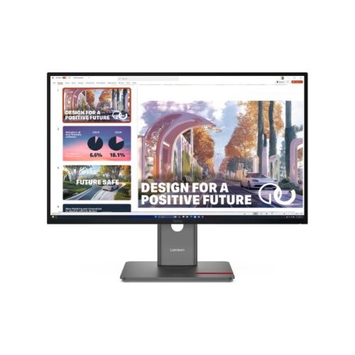 Lenovo Monitor ThinkVision P27QD-40 27&amp;quot;/IPS/2560x1440/120Hz/4ms/USB-B,USB-C 140W,USB-C,4xUSB-A,HDMI, Slike
