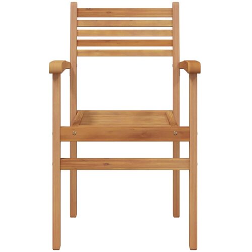  Stolica 4 pcs Smeđa 56 x 55 x 90.5 cm Čvrsto teak drvo Slike