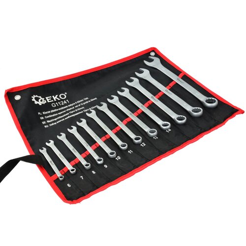 Geko Set 12 ključev 6-22mm pod kotom 15 &deg; v priročni torbici, (20373094) Cene