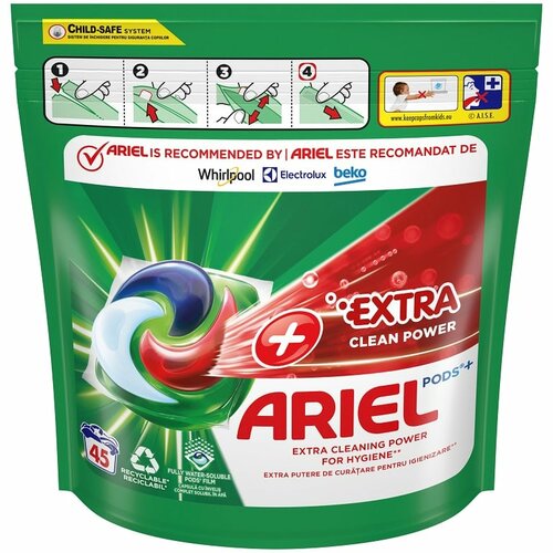 Ariel pods +extra clean power kapsule za pranje veša, 45kom Cene