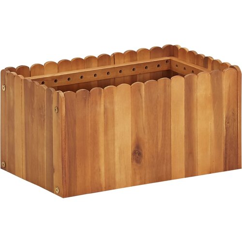 VidaXL vrtna posuda za sadnju od masivnog bagremovog drva 50x30x25 cm Slike