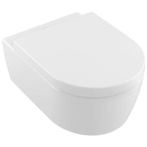 Villeroy & Boch viseča brezrobna WC školjka s počasnim zapiranjem AVENTO 5656 RS 01 White Alpin