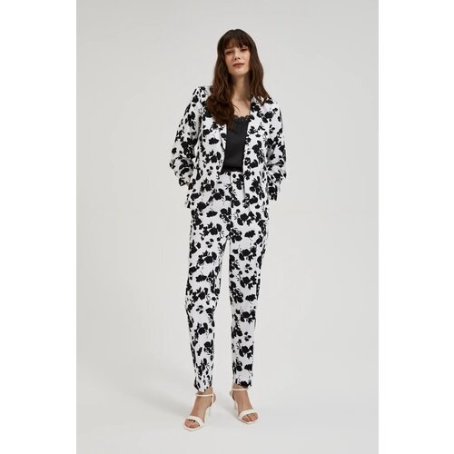 Marisse Women's Trousers L-Sp-4312 Black_White Cijene