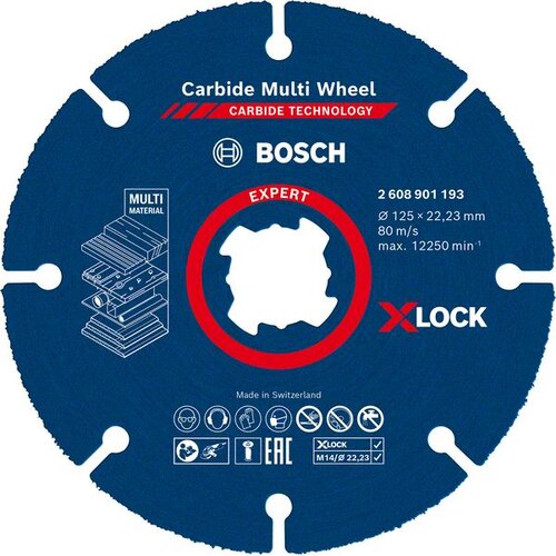 Bosch EXPERT Carbide Multi Wheel X-LOCK rezna ploča od 125 mm, 22,23 mm 2608901193 Cene