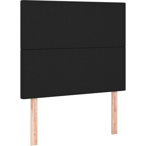 Maison Chic Posteljno vzglavje - Vzglavna omarica 2 kosa črno 90x5x78/88 cm umetno usnje, (22078217) Cene