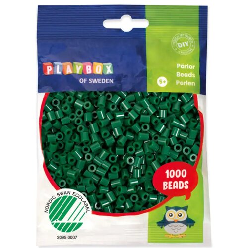 Playbox PlayBox: 5mm MIDI likalne perle v temno zeleni barvi, 1000 kosov. Cene