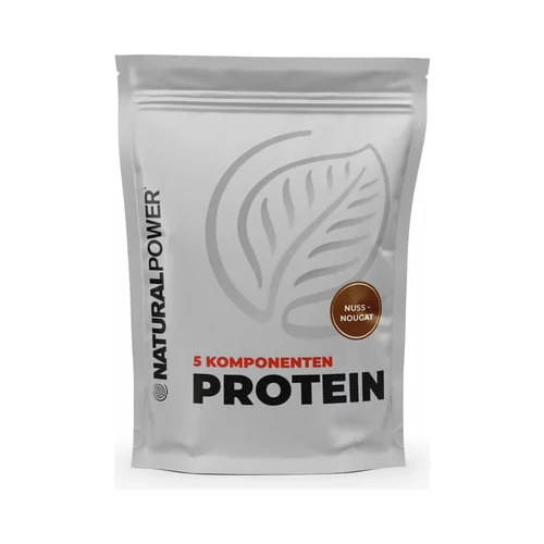Natural Power 5 Component Protein 1,000g - Nuss-Nougat