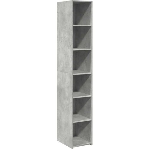 VidaXL Visoka komoda boje betona 30x41x185 cm od konstruiranog drva Slike
