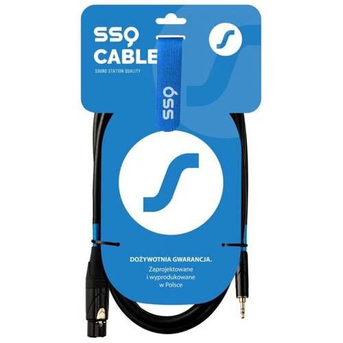 SOUND STATION QUALITY (SSQ) SSQ XLRMi0,5 - XLR female - Jack stereo 3,5 mm cable , 0,5 m Slike