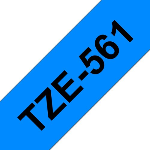 Brother Tze-561 združljiv laminirani trak - 36 mm X 8 metrov črno/moder, (21404693) Cene