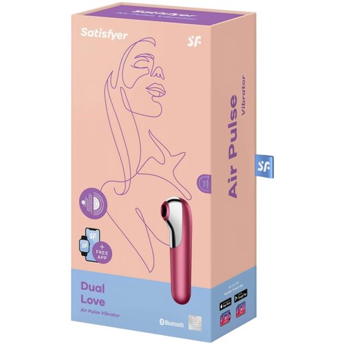 Satisfyer Stimulator Dual Love, rdeč Slike