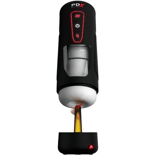 Pipedream PDX Elite Milk Me Hotter - grijaći masturbator (crni) Slike