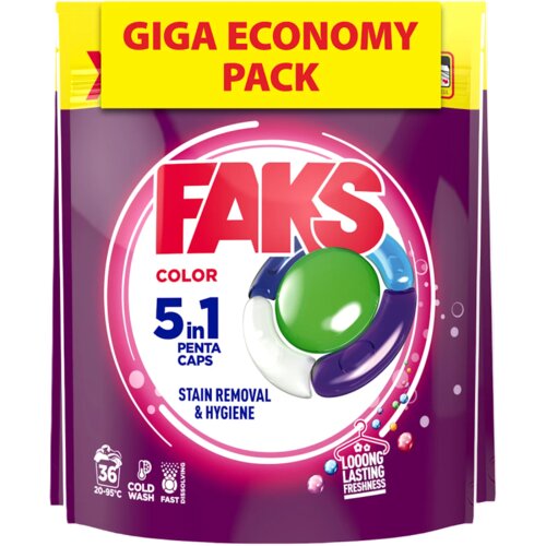 Faks Color kapsule za pranje ve&amp;scaron;a 36 komada,36 pranja Slike