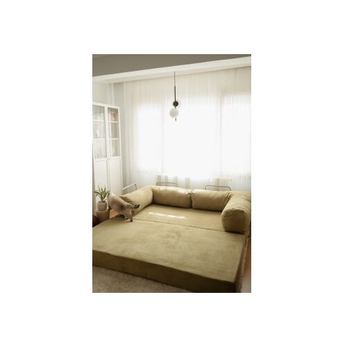 Atelier Del Sofa Nook sklopiva sofa, 100x200x70cm, žuta Slike