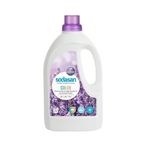 sodasan Tekoč pralni prašek sivka - Color - 1,5 l Cene