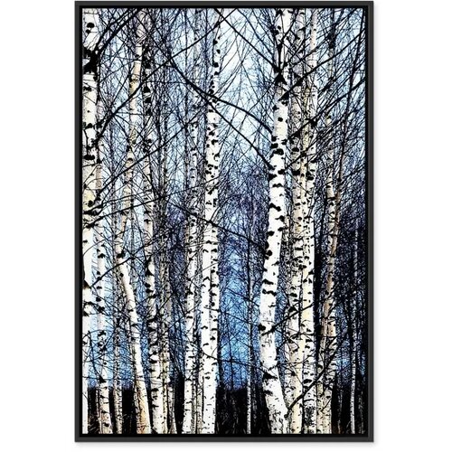 Slika - Frosty January (1 Part) Vertical 60x90 U crnom drvenom okviru Slike