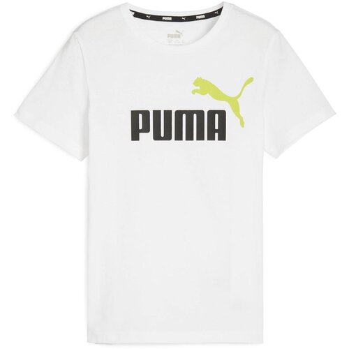 Puma Majica 'Essential' limeta / črna / bela Cene