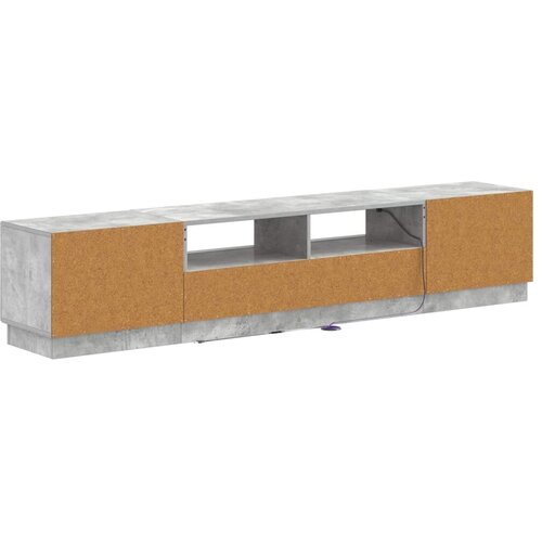  5-dijelni LED TV ormarić Betonska siva Konstruirano drvo - Betonska siva 100 cm Slike