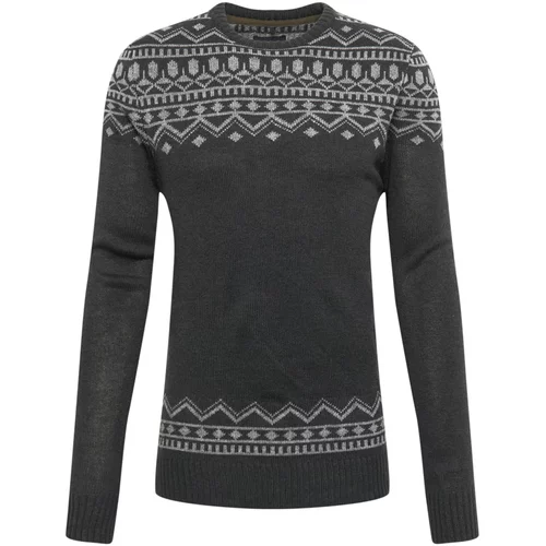 Blend Pulover 'Knit Pullover' antracit / pegasto siva