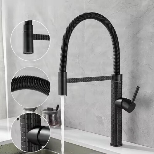 ELITE EDITION Kuhinjska pipa &amp;ndash; Dvignite svojo kuhinjo z eleganco pipe | Pipa za pomivalno korito KS1220 &amp;mdash; Gunmetal siva Slike