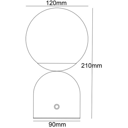 Globo 21006W - LED prigu&amp;scaron;iva dodirna stona lampa JULSY LED/2,5W/3,7V bela Slike