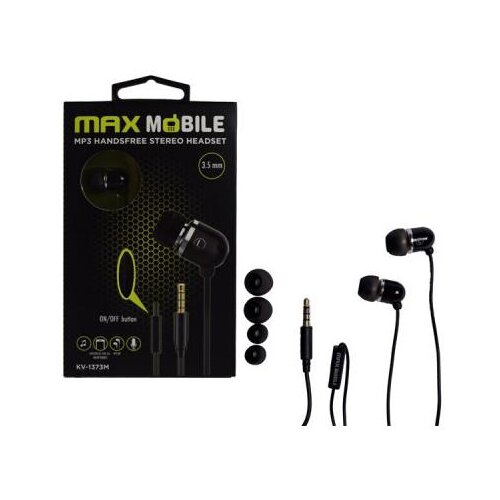MM SLUŠALICE HANDSFREE KV-1373 CRNE 3.5 Cijene