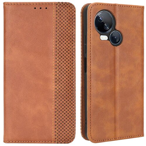 INORCO Za Tecno Spark 10 5G PU usnjena torbica za stojalo za telefon, denarnica, retro ovitek za telefon, (22033103) Slike