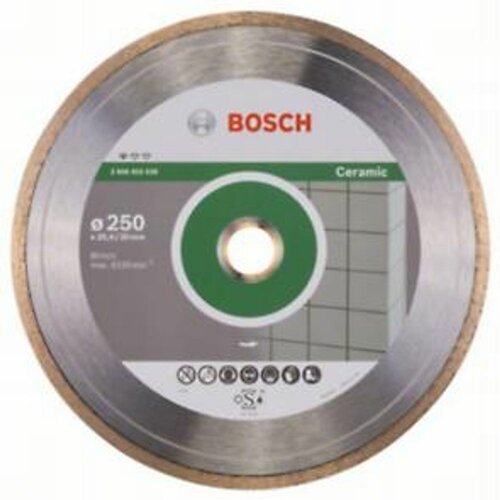 Bosch Dijamantska rezna ploča Standard for Ceramic 2608602539, 250 x 30+25,40 x 1,6 x 7 mm Slike