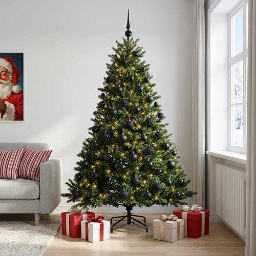  Umjetno božićno drvce s kuglicom 240 cm 300 LED lampica Cene