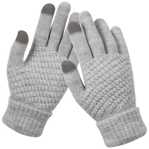  Rukavice touch screen braided sive Cene