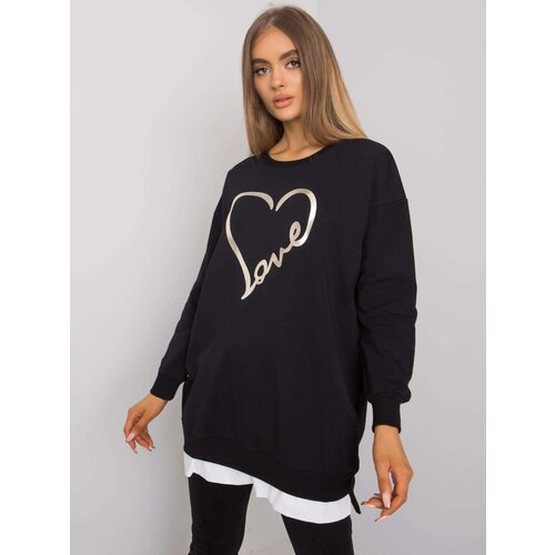 RUE PARIS Tunic-RV-TU-7258.40P-Black Cene