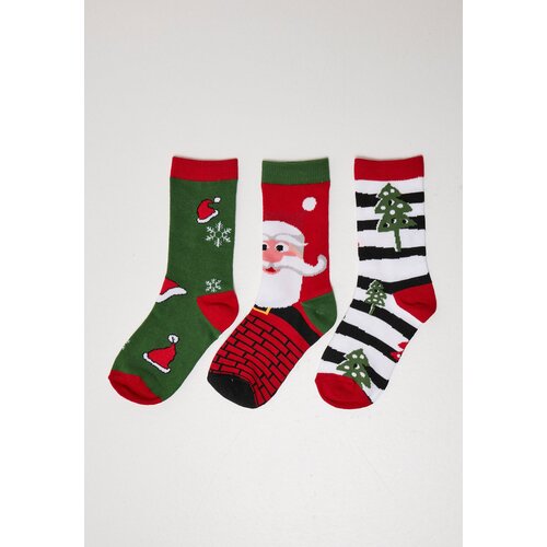 Urban Classics Accessoires Stripe Santa 3-Pack multicolor Christmas Socks Cene