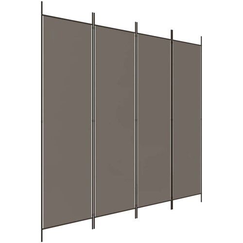 Maison Chic Paravan - Sobne pregrade 4-delni antracitna 698x180 cm blago, (22111528) Cene