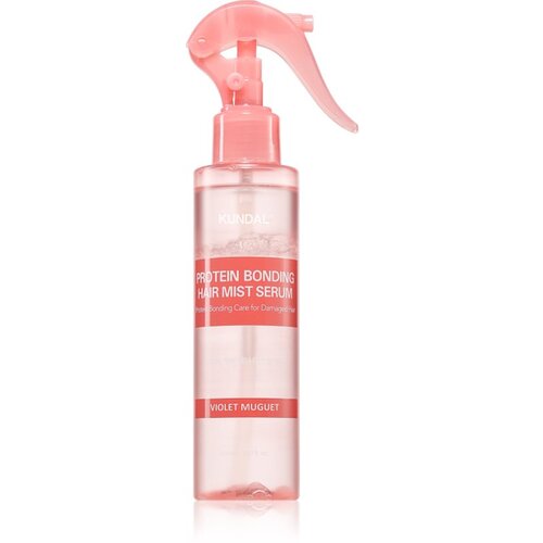 KUNDAL Protein Bonding Care Hair Mist Serum krepilni in regeneracijski serum za lase za suhe in po&amp;scaron;kodovane lase z vonjem Violet Muguet 150 ml Slike