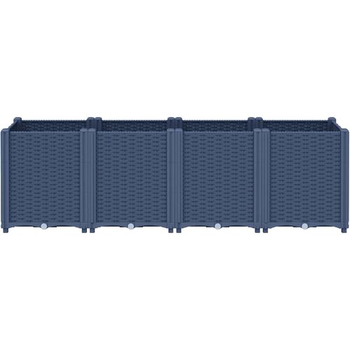  Vrtna sadilica plava siva 160 x 40 x 53 cm od PP-a Slike