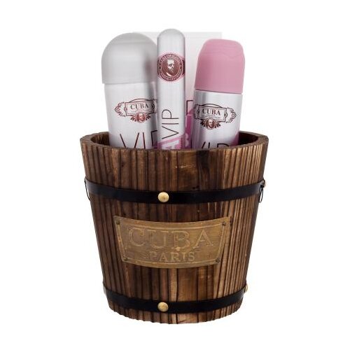 Cuba VIP Set parfumska voda 100 ml + parfumska voda 35 ml + sprej za telo 200 ml + losjon za telo 200 ml za ženske Cene