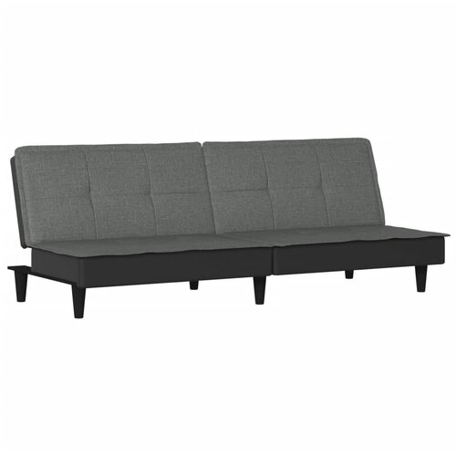 Maison Chic Raztegljiv kavč - Raztegljivi divan temno sivo blago, (21728390) Cene