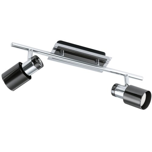 Eglo davida 1 reflektor/2, led, gu10, 2x5w, 2x400lm, krom/crna Cene