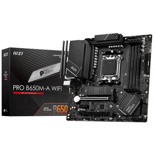 MSI Matična ploča AM5 PRO B650M-A ATX WIFI crna Cene