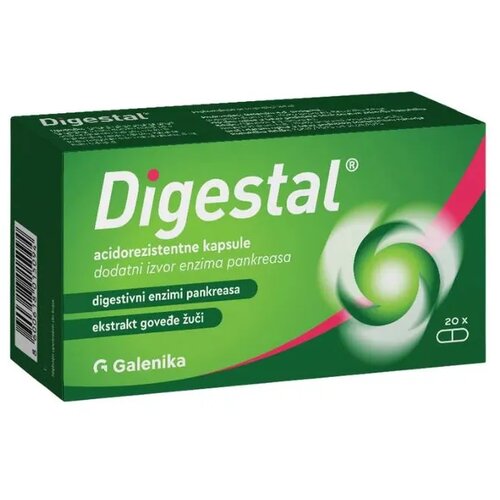 Galenika Kapsule za varenje Digestal, 20 kapsula Slike